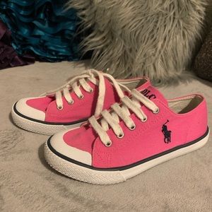Pink sneakers